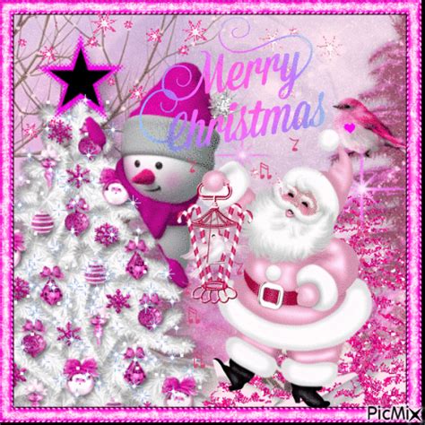 pink merry christmas gif|Pink Christmas gifs